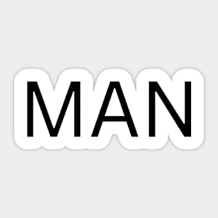 MAN T-Shirt Sticker